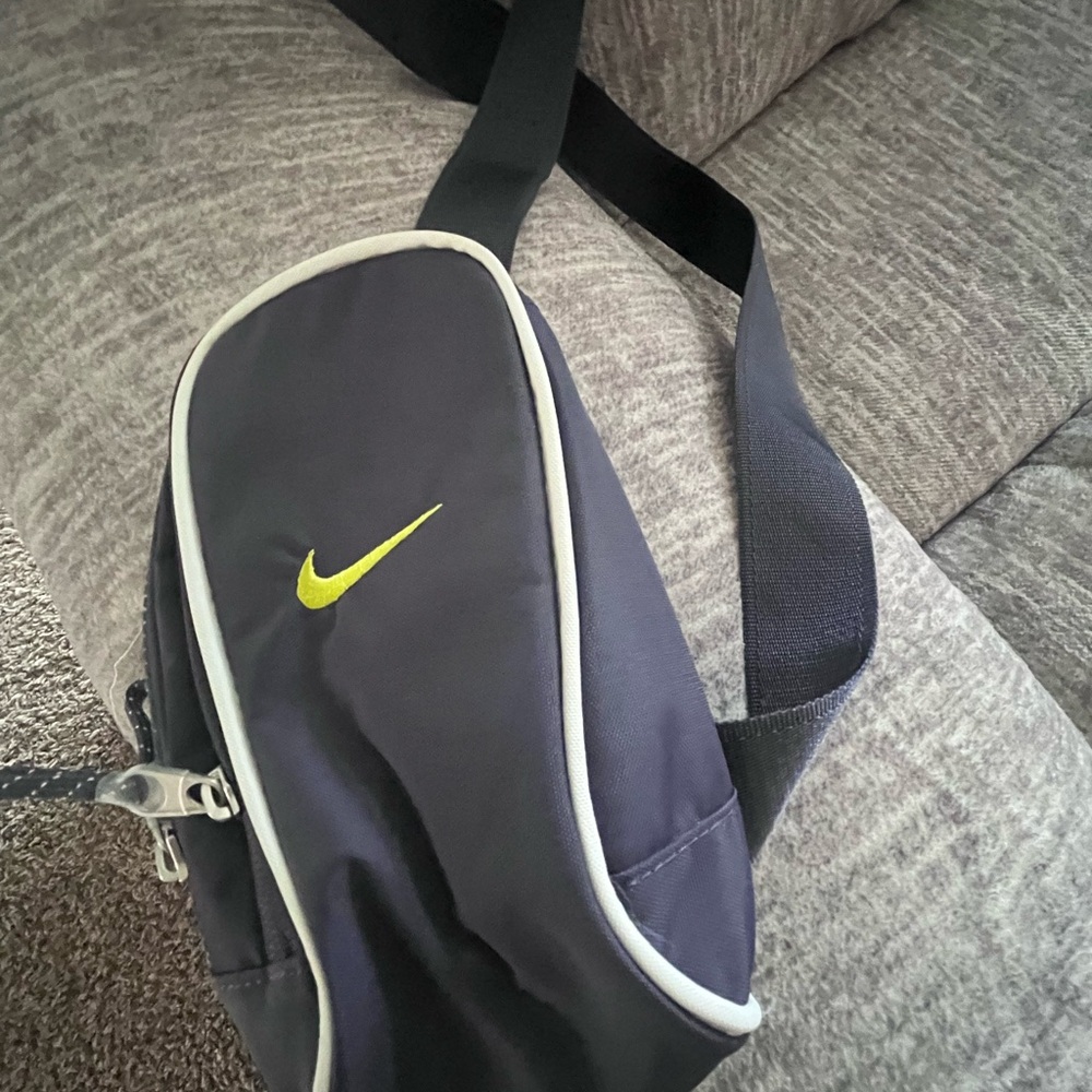 Nike Black and Yellow Belt Bag